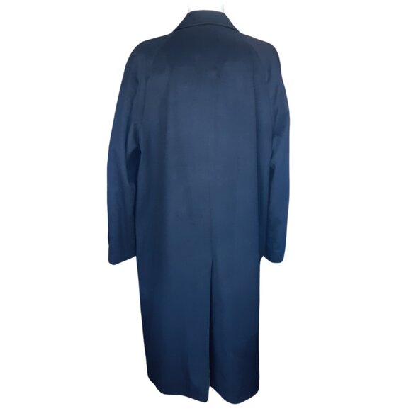 Coppley SZ 42 100% Cashmere Black Single Breasted Concealed Placket Overcoat - Picture 2 of 16